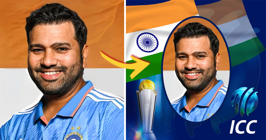 Customize Your ICC Cricket Fan Photo For Team India!