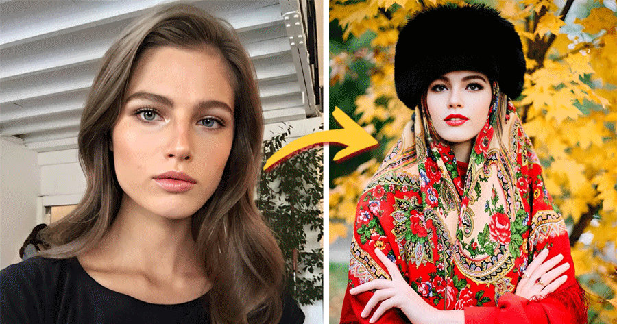 Enhance Your Photo With The Grace Of A Girl In A Platok!