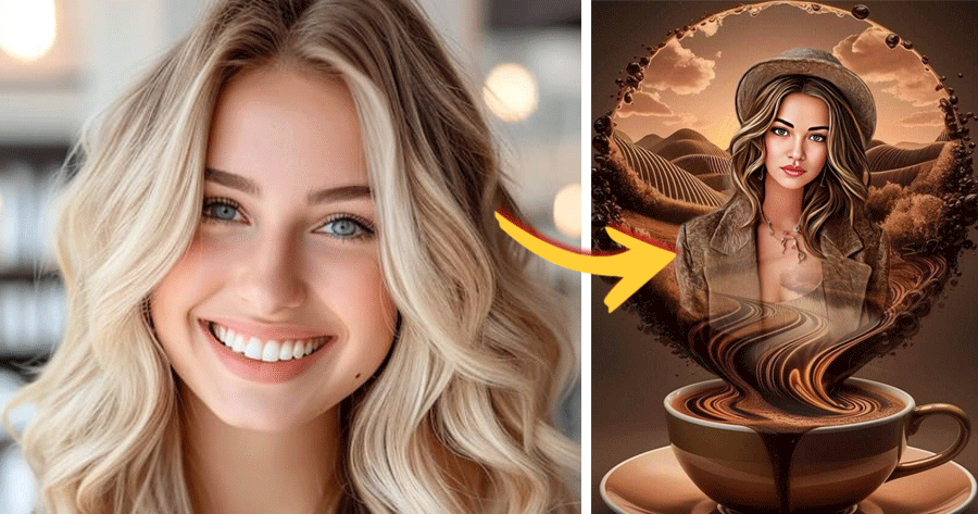 Brew Your Look With The Coffee Desert AI Filter!