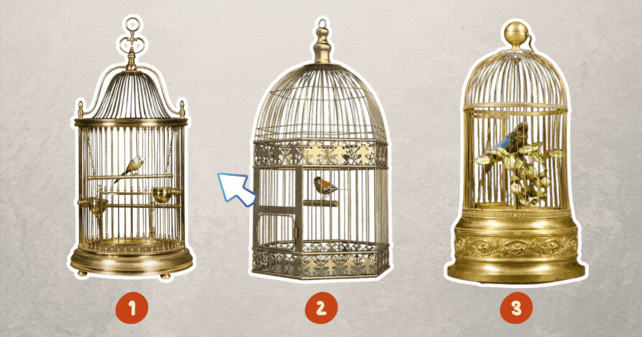 W&auml;hle einen Vogelk&auml;fig, um deine verborgene Angst zu entdecken!