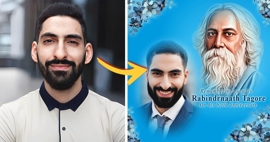 Upload Photos And Receive Blessings From Rabindranath Tagore!