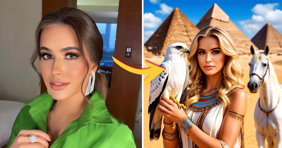 Transform Into An Egyptian Beauty With A Falcon!