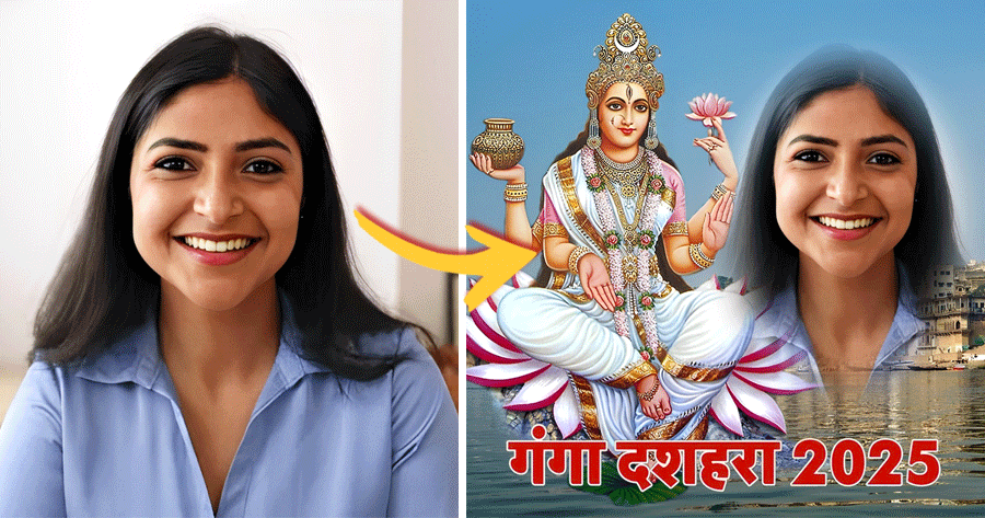Design Your Own Photo To Honor Ganga Dussehra!