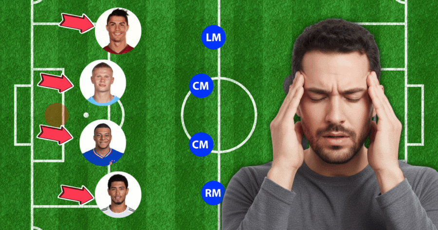 Kan du huske riktig posisjonene til disse fotballstjernene? Test hukommelsesniv&aring;et ditt!