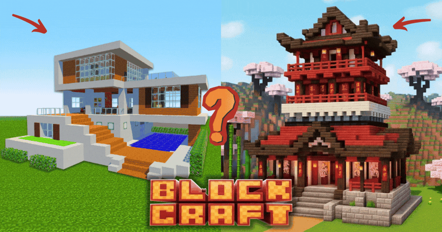 Hva er ditt perfekte hus &aring; bo i i Block Craft?