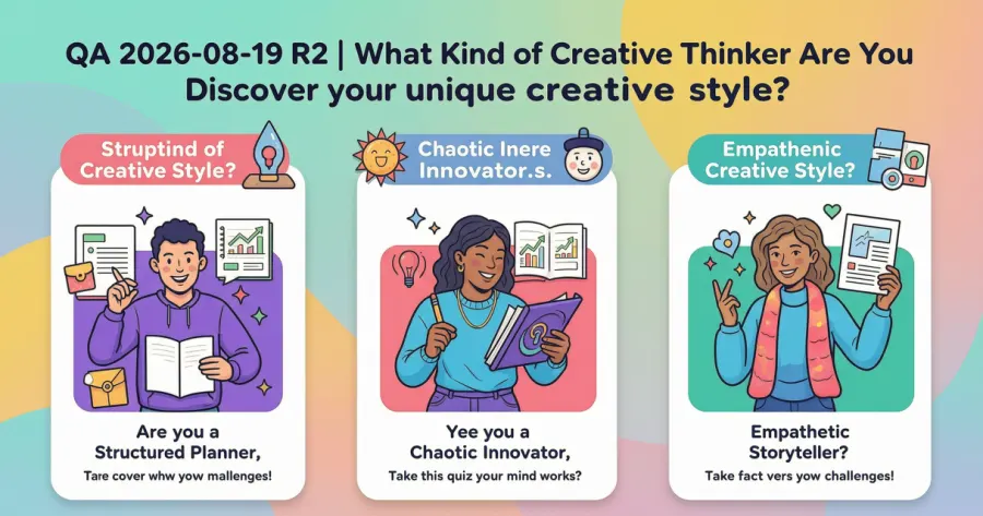 QA 2026-08-19 R2 | What Kind Of Creative Thinker Are You