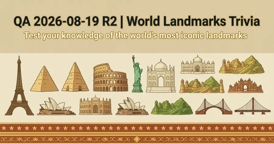 QA 2026-08-19 R2 | World Landmarks Trivia
