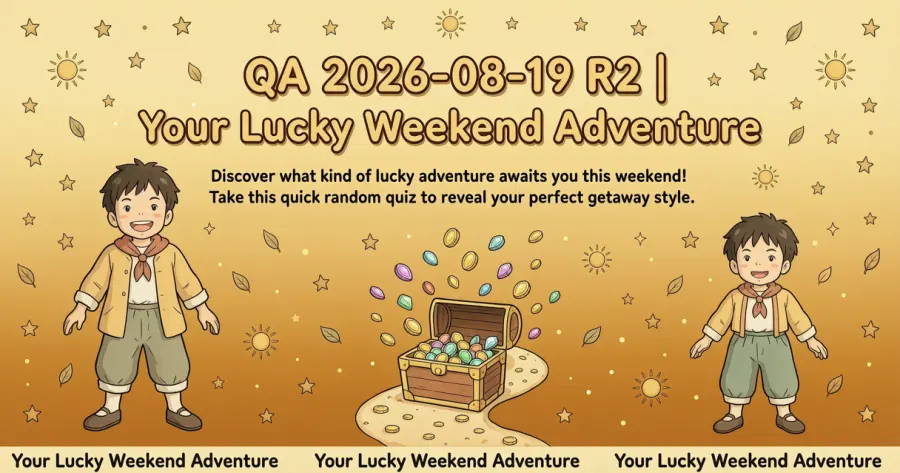 QA 2026-08-19 R2 | Your Lucky Weekend Adventure