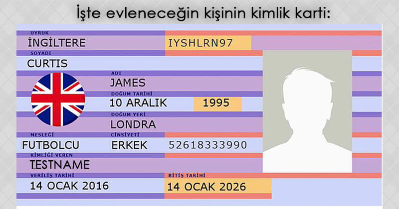Evleneceğin Kişinin Kimlik Kartını A&ccedil;ıklıyoruz!