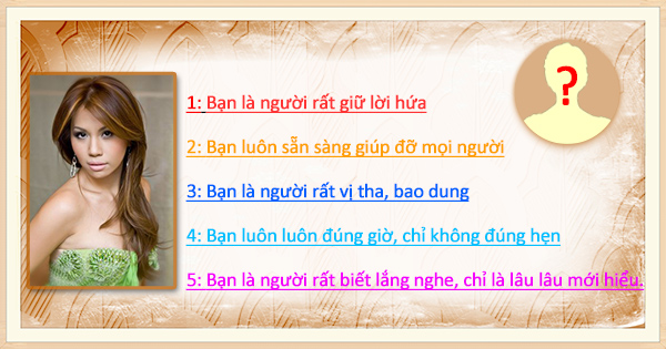 Bạn là người như thế nào?