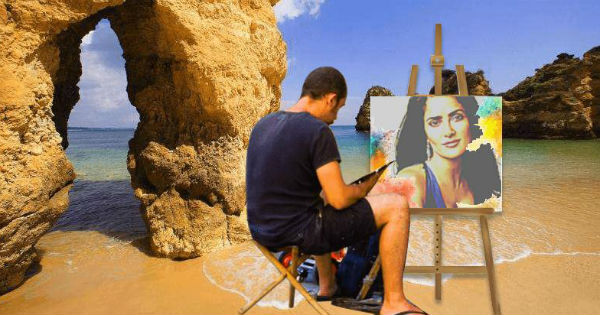  &iquest;C&oacute;mo se ve tu foto en el caballete de un artista?