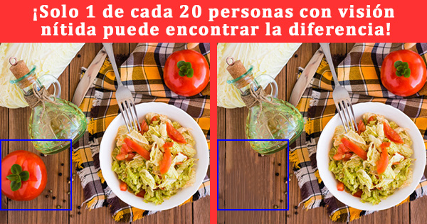 &iexcl;Solo 1 de cada 20 personas con visi&oacute;n n&iacute;tida puede encontrar la diferencia!
