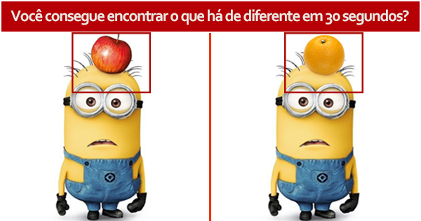 Voc&ecirc; consegue encontrar o que h&aacute; de diferente em 30 segundos?