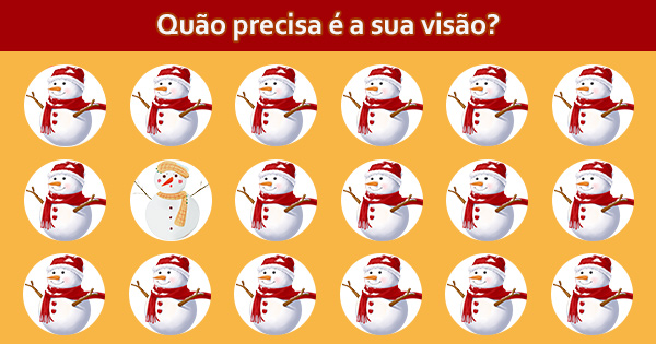 Qu&atilde;o precisa &eacute; a sua vis&atilde;o?