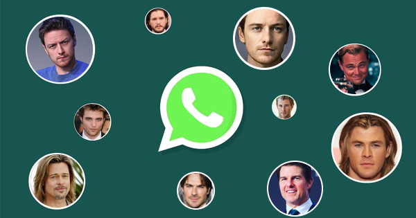 What do male celebs prefer to chatting on Whatsapp?