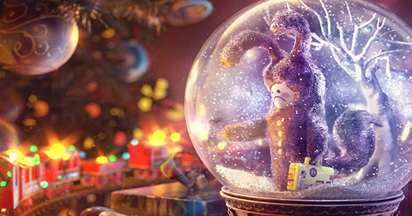 You are so amazing in the Christmas crystal ball！