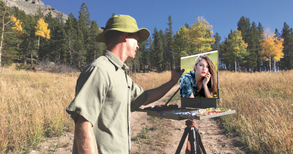  &iquest;C&oacute;mo se ve tu foto en el caballete de un artista?