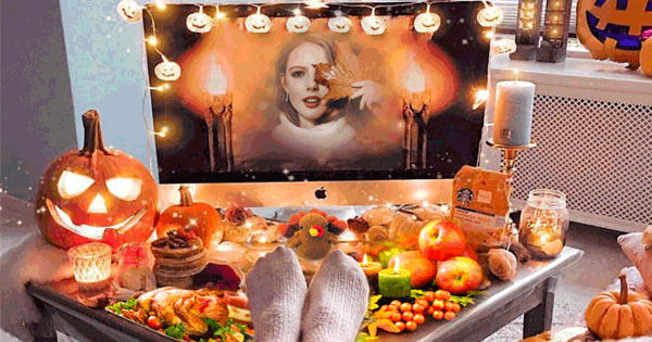 Your photo appears on the screen this Thanksgiving！