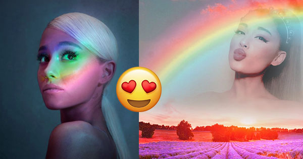 Voc&ecirc; fica t&atilde;o charmosa no arco-&iacute;ris