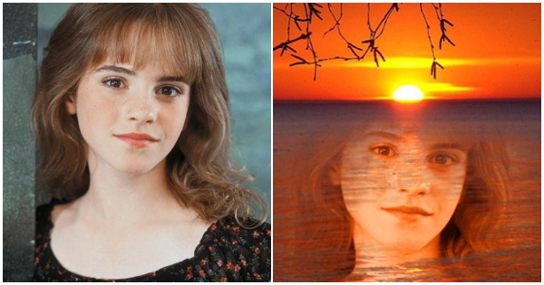 Crea tu foto encantadora con atardecer marino