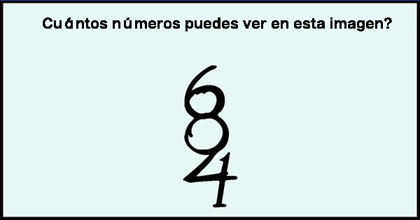 &iquest;Cu&aacute;ntos n&uacute;meros puedes ver en esta imagen? S&oacute;lo el 10% de la gente puede dar la respuesta correcta