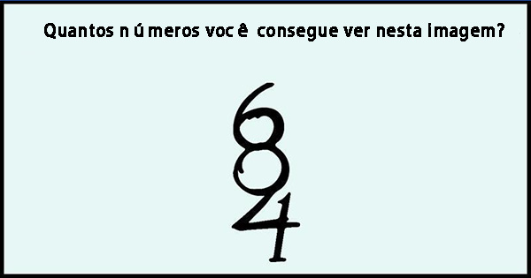 Quantos n&uacute;meros voc&ecirc; consegue ver nesta imagem? Apenas 10% das pessoas conseguem dar a resposta correta! 