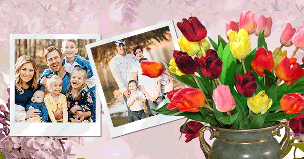 Get your charming photos with the colorful flowers frame 