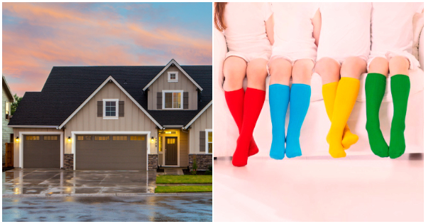 Choose the house of your dreams to discover which socks match your personality.