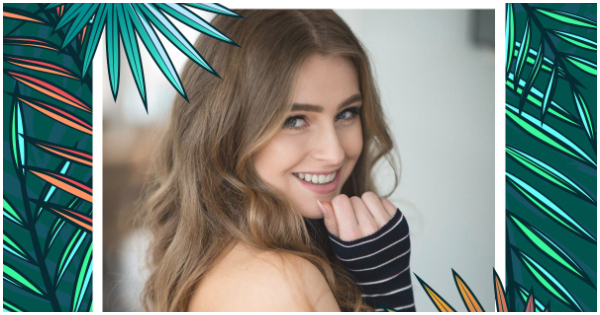 Crie a sua linda foto com folhas tropicais