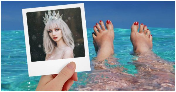 Foto engra&ccedil;ada na praia! Crie o seu!