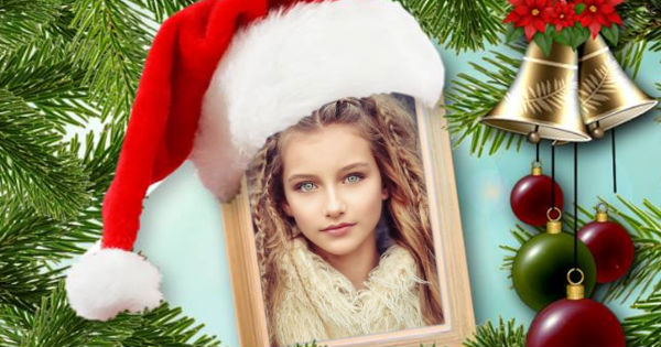 Create your beautiful photo with Christmas hat
