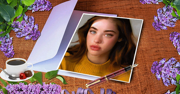 Design your lavender frame photo now!