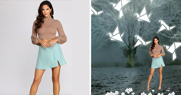 Dise&ntilde;a tu foto art&iacute;stica de mil grullas en segundos