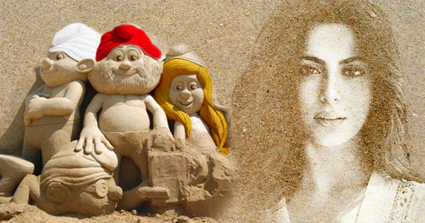 Make Yourself Beautiful With Sand Art Effect