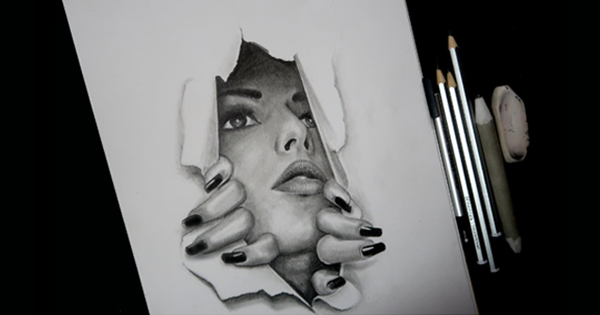 Let`s Design Your New Photo with 3D Pencil  Effect