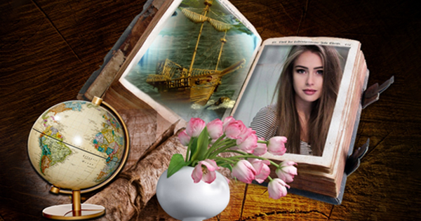 Discover Your New Photo With Retro Book!