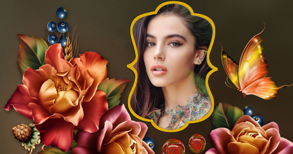 Enjoy Your Flower Art Portrait