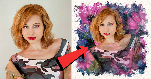 Make Your Flower Painting Photo Art Online