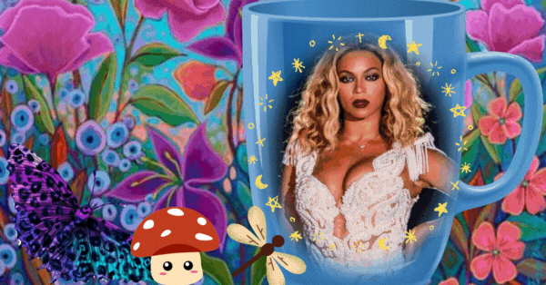 Create Your Mug Photo With Colorful Flower Frame