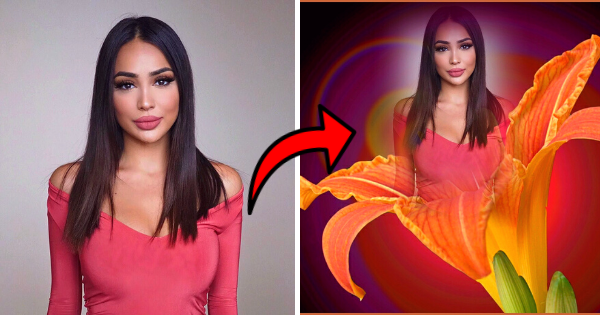 You Are As Beautiful As A Blooming Flower! Create Photo For Free!