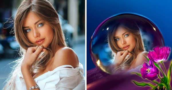 Heal Yourself With Beautiful Crystal Water Drop Photo! Create Free Now.