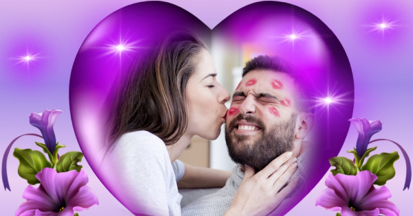 💖Crea Tu Foto Con Coraz&oacute;n De Amor P&uacute;rpura