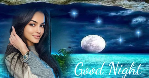 Create Your Shinning Star Over The Sea Photo! 	