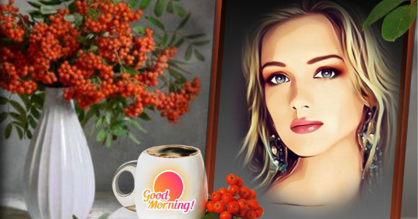 Crie sua foto do Good Morning Coffee Online Gr&aacute;tis!