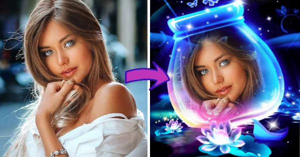 Create Your Photo To Receive Good Luck With This Magic Wish Bottle! 