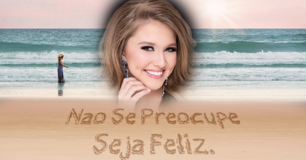 🌊 Crie sua foto com vibra&ccedil;&otilde;es positivas! Aproveite o cen&aacute;rio da bela praia!