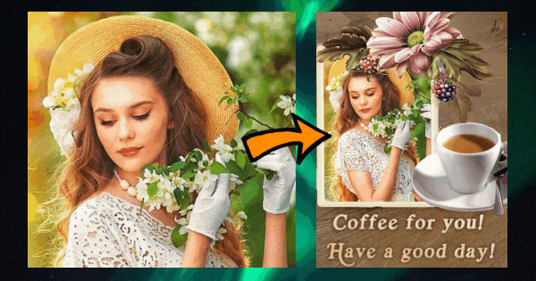 Crie sua foto positiva! Tome uma x&iacute;cara de caf&eacute; e bom dia!