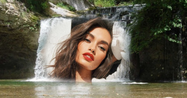  Şelale fotoğrafını oluştur