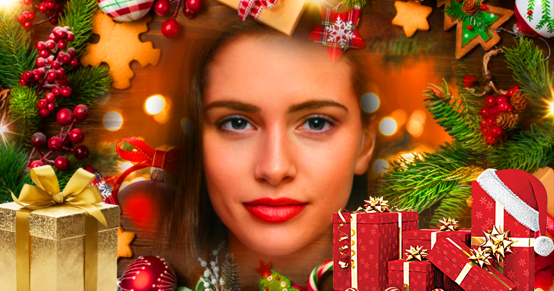 Crie Uma Foto Em Clima Natalino! Voc&ecirc; &Eacute; O Presente De Natal Mais Especial!