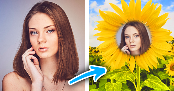 Create Your Energetic Sunflower Photo And Say Hello To The World!